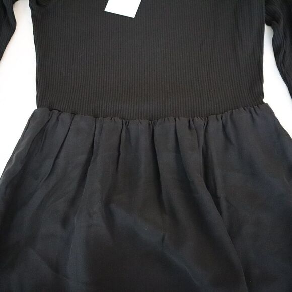 Joie DR035187881 Women's Sz S Black Racine Silk Square Neck Maxi Dress - Picture 7 of 9